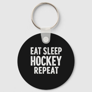 Llavero Comer Sleep Hockey Repetir Festividad Deportes de