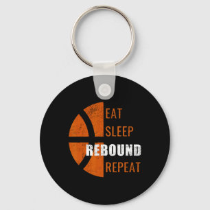 Llavero Comer Sleep Rebound Repetir Fun Basketball Hombres