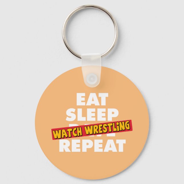 Llavero Comer Sleep WATCH WRESTLING Repetir (Anverso)