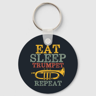 Llavero Comer Trumpet de sueño repetido banda de marcha di