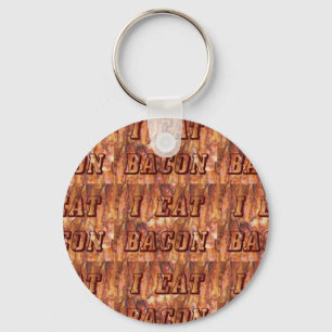 Llavero Comí Bacon Text con fondo