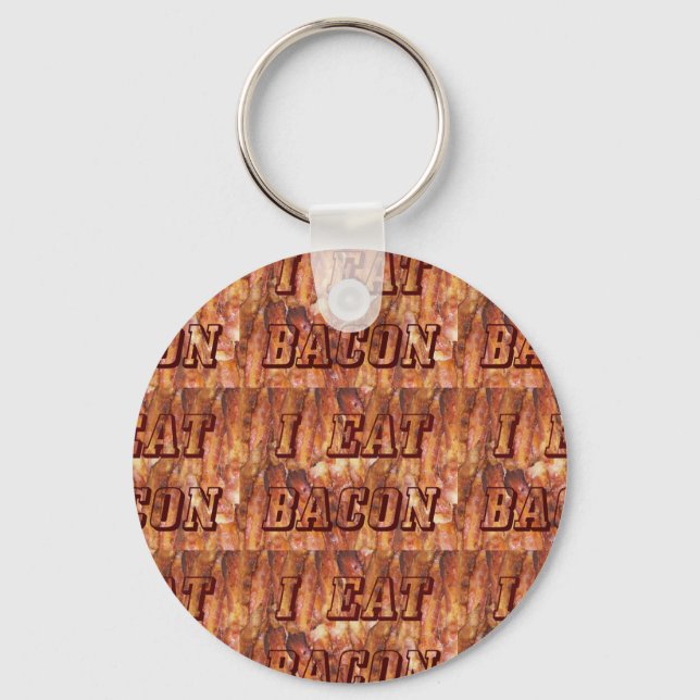 Llavero Comí Bacon Text con fondo (Anverso)