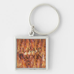 Llavero Comí Bacon Text con fondo
