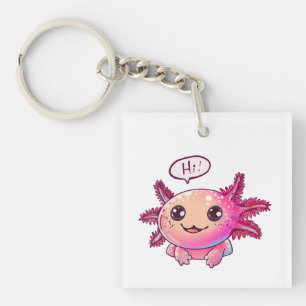 Llavero Cómic lindo Axolotl al estilo personalizado