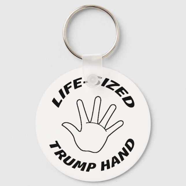 LLAVERO COMICAL - MANO DE TRUMP DE TAMAÑO VITAL (Anverso)