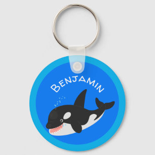 Llavero Cómico asesino ballena orca personalizado lindo il