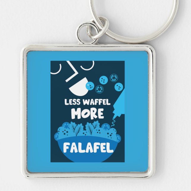 Llavero Comida callejera de Falafel (Frente)