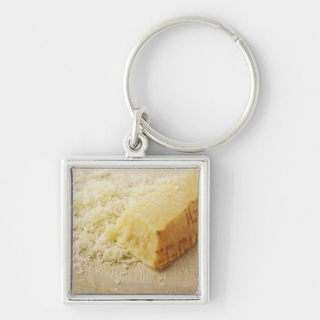 Llavero Comida, comida y bebida, queso, parmesano, (Frente)