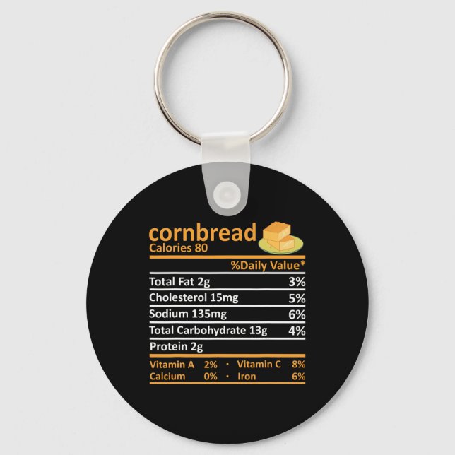 Llavero Comida de Nutrición de Pan de Cornana Gracia de Ac (Anverso)