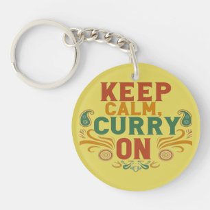 Llavero Comida divertida - Keychain - Mantenga la calma y