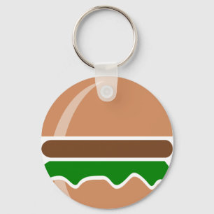Llavero comida rápida hamburguesa un sándwich