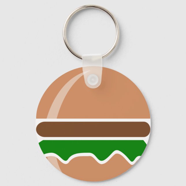 Llavero comida rápida hamburguesa un sándwich (Anverso)