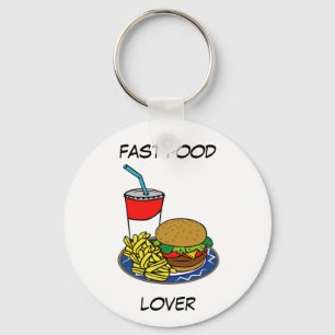 Llavero Comida rápida - Quemador y frijoles