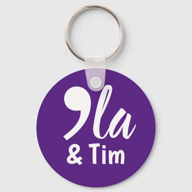 Llavero Comma Kamala y Tim 2024 (Anverso)