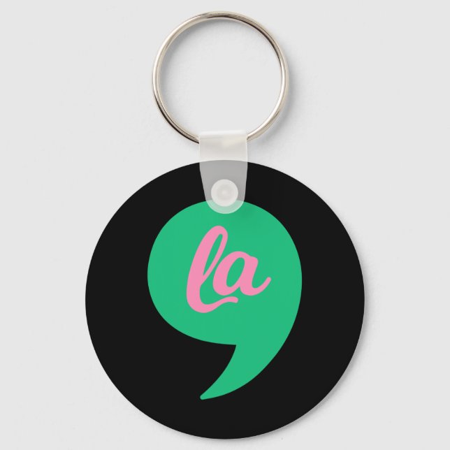 Llavero Comma La Kamala Harris Costum de Votación 2022 (Anverso)