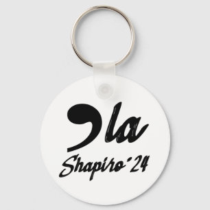 Llavero Comma-La Kamala Harris Shapiro 2024 Letra Cursiva