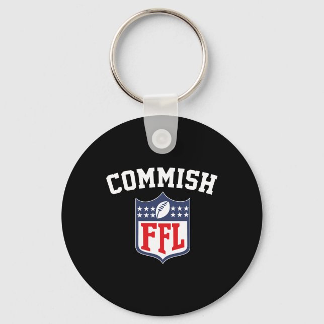 Llavero Commish Fantasy Fantasy League Ffl Comm (Anverso)