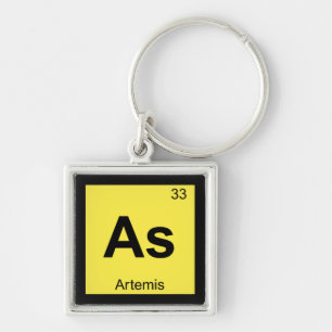 Llavero Como - Artemisa Tabla Periódica Química Diosa