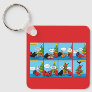 Llavero Cómo decorar un cómic de árbol de Navidad