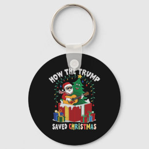 Llavero Cómo el Trump salvó a los Navidades Funny Holiday