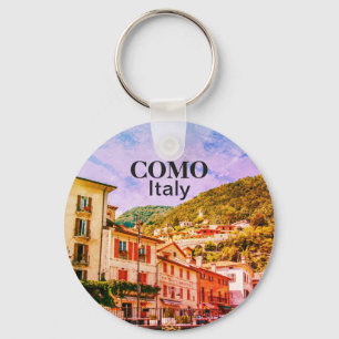 Llavero Como en la cadena de souvenirs de Italia