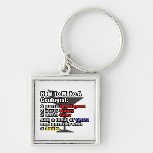 Llavero Cómo hacer un geólogo (Frente)