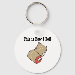 Llavero Cómo hago rodar la cinta de empaquetado de correo