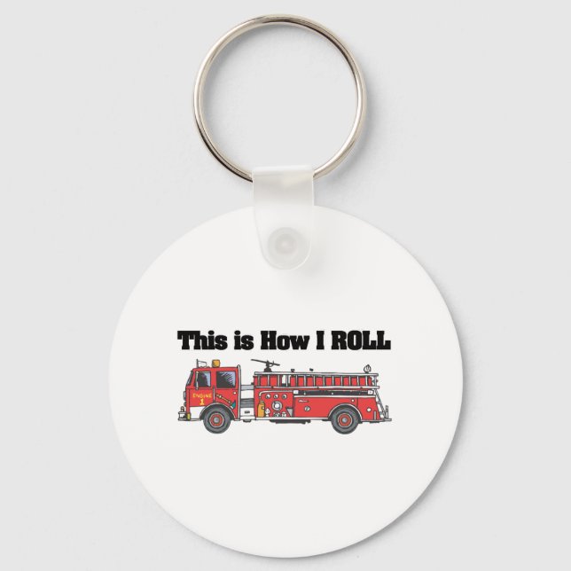 Llavero Cómo hago rodar (motor/camión de bomberos) (Anverso)