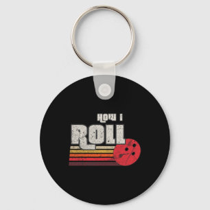 Llavero Cómo hago un divertido boliche gráfico golpea a la