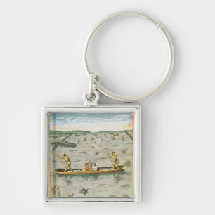 Llavero Cómo los indios cogen sus pescados