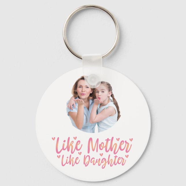 Llavero Como Madre Como Hija, Regalo De Mamá Personalizado (Anverso)