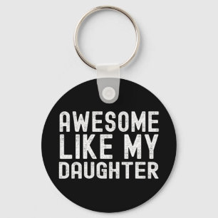 Llavero Como Mi Hija Día Divertido del Padre Madres Día Pa