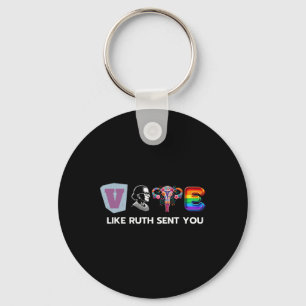 Llavero Como Ruth te envió - Flores Uterus Lgbt feminista