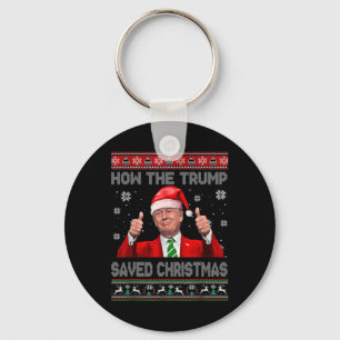 Llavero Cómo salvó a los Navidades Trump es gracioso