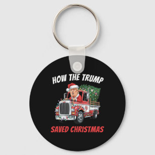 Llavero Cómo salvó Trump a los Navidades Divertidos Camise