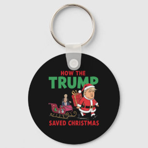 Llavero Cómo salvó Trump a los Navidades Divertidos Trump 