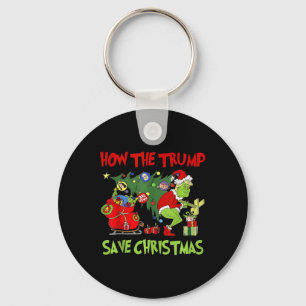 Llavero Cómo salvó Trump a los Navidades Divertidos Trump 