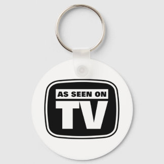 Llavero Como se ve en la TV - Negro y blanco