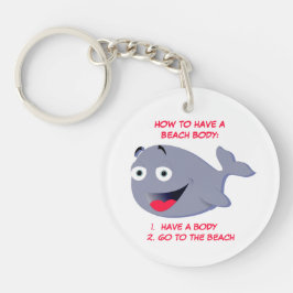 Llavero Cómo tener un cuerpo de playa, verano divertido