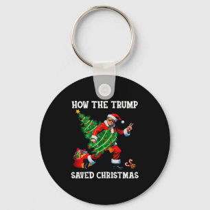 Llavero Cómo Trump Salvó La Navidad Divertido Trump Navida