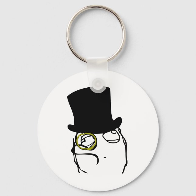 Llavero Como un meme de Sir Rage Face (Anverso)