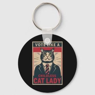 Llavero Como una señora de gatos sin hijos Divertido voto