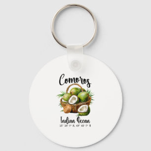 Llavero Comoras Coco Indico Isla Tropical Gps V