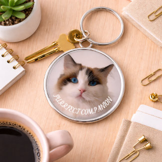 Llavero Compañero Perfecto Foto de Mascota Personalizada A