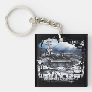 Llavero Compañía aérea D.D.Eisenhower Clásica acrílica