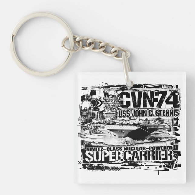 Llavero Compañía aérea John C. Stenis Acrylic Keychain (Frente)