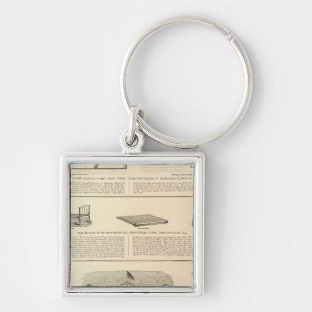 Llavero Compañía de cerámica de fundición de hierro trenza (Frente)