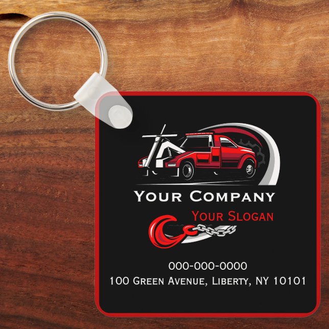 Llavero Compañía de Oleado Profesional, Hauling Service (Anverso)