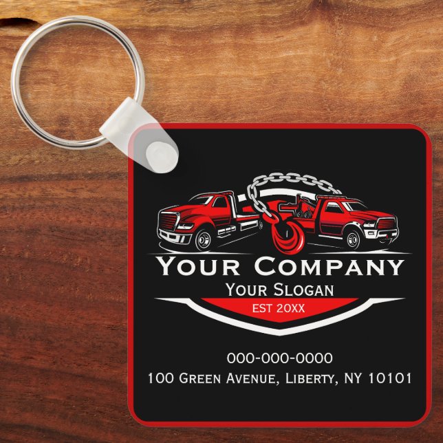 Llavero Compañía de Oleado Profesional, Hauling Service (Anverso)