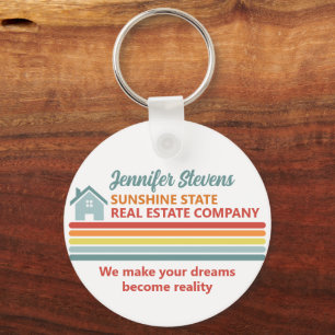 Llavero Compañía Inmobiliaria Retro Realtor Marketing